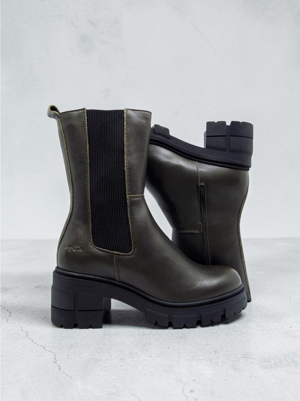 Bos & Co Waterproof Chelsea Boot - Pewter